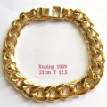 Bracelet-001 Charm copper alloy jewelry 18k gold plated chain bracelet for men